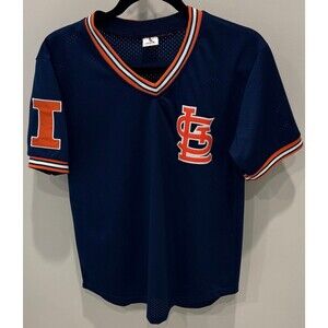 St Louis Cardinals University of Illinois Fighting Illini Night SGA Jersey Small